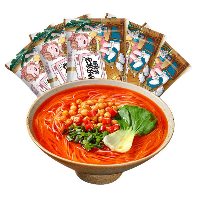 稻花香 快乐食客酸辣粉网红冲泡方便速食泡面方便粉丝5袋装整箱