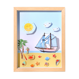 木质标本相框创意立体diy干花手工植物展示框摆台 中空相框架挂墙