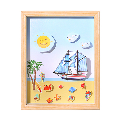 diy立体干花植物标本中空相框