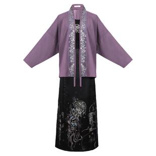 花朝记｜星夜水母｜秋冬日常汉服｜螺钿幻彩金｜宋飞机袖明马面裙