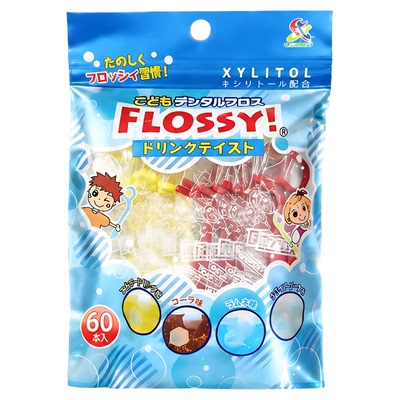 flossy儿童青少年牙线棒