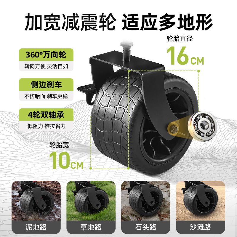 我飞露营车摆摊夜市小推车加高聚拢可折叠户外营地车野餐小拖车