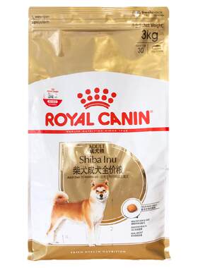 皇家狗粮3kg成犬柴犬专用中型犬