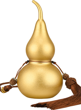 纯铜葫芦摆件开口空心家居装饰品