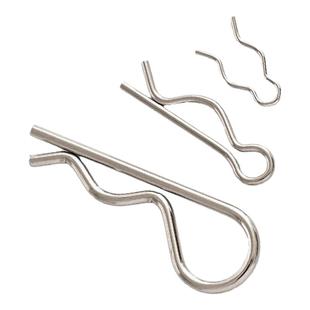 304 不锈钢B型开口销 波浪销 R型销子 卡销 发甲锁锁插销