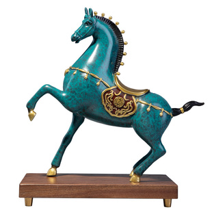 大明铜匠马上有钱摆件招财马到成功办公室玄关装饰品乔迁新居礼品