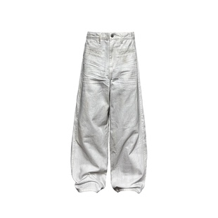 JCAESAR WHITE DENIMS 脏染压褶白牛 14OZ高克重丹宁 做旧水洗