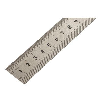 不锈钢直尺刻度尺30cm尺子钢尺15/20/30/50/60cm钢铁尺加厚钢板尺