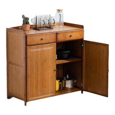 全楠竹餐边柜家用碗柜储物柜