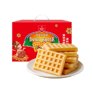 丹夫华夫饼经典原味年货送礼盒健康营养早餐蛋糕点心面包零食720g