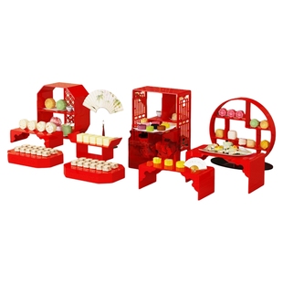 新中式亚克力冷餐点心架自助餐台茶歇新年元旦甜品台展示架摆台