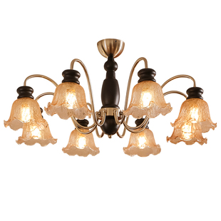 客厅吊灯法式复古高级感大厅主灯美式南洋风中古vintage卧室灯具