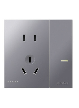 [官方正品]俊朗开关插座岩灰面板