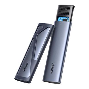 绿联m.2固态硬盘盒子nvme转typec外接sata读取移动m2通用ssd雷电3