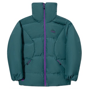 中国李宁系列羽绒服女简约休闲宽松鸭绒保暖短羽绒服AYMU548-B品