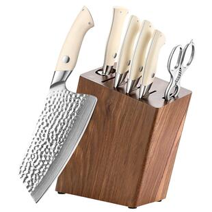 和臻刀具套装大马士革钢菜刀厨房套刀中式片刀砍骨刀厨刀全套切菜