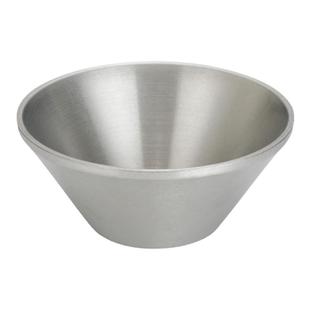 复古不锈钢V型碗雪花砂冰碗甜品碗雪糕碗做旧刨冰碗火锅店饭碗