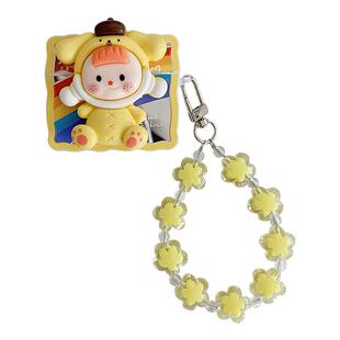 适用airpods保护套airpodspro立体airpods蓝牙2盒Pro二代ipodpro三代女airpods3保护壳手链ipod二苹果耳机壳3