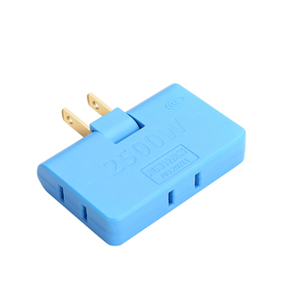 纯铜插头插座转换器大功率家用旅行电源二脚插头多孔一转三插排