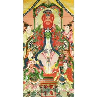 新款火德真君画像  60X115cm  不含装裱