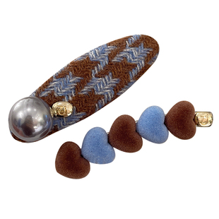 爱心毛绒刘海发夹女2026新款高端成人碎发夹边夹侧边一字发卡头饰