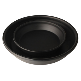 美日嘉宝黑色密胺餐具酒店 餐厅仿瓷碗 12寸汤盘麻辣香锅深盆B390