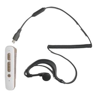 迷你小型对讲讲机耳机线耳麦适用快立讯A08耳挂式安卓Type-c华为