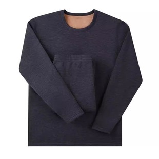 三枪保暖套装男加绒加厚保暖内衣男女含羊毛圆领内衣套装