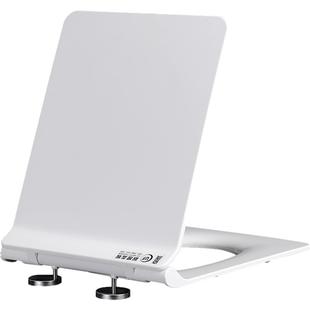 加厚方形脲醛马桶盖 通用老式家用缓降方型梯形厕所板坐便器盖板