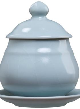 戴玉堂陶瓷汝窑静梵供水杯供佛杯净水杯佛堂佛前家用供奉佛具用品