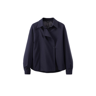 2025雅鹿气质保暖韩版加厚修身显瘦衬衫鹅绒羽绒服女款女装冬款