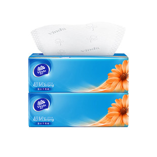 维达超韧家庭用纸巾纸抽餐巾纸实惠装整箱抽式厕所抽纸1包100抽纸