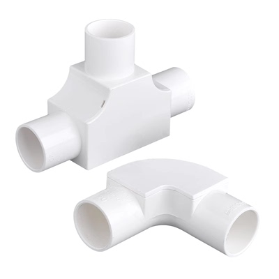 带盖弯头联塑三通16202532