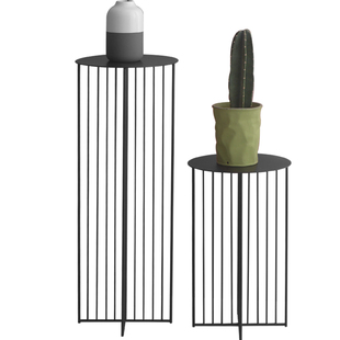 北欧铁艺落地式花架高脚创意室内植物架客厅花店放花盆的架子花