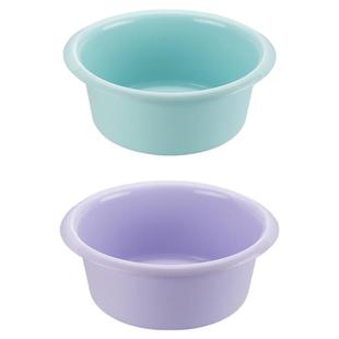 茶花脸盆塑料盆大号洗衣盆家用小号洗脸盆学生宿舍用加深加厚盆子