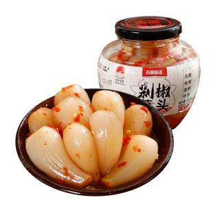 酸辣荞头腌制剁椒藠头泡菜湖南特产农家自制开味下饭菜茭头教头葱