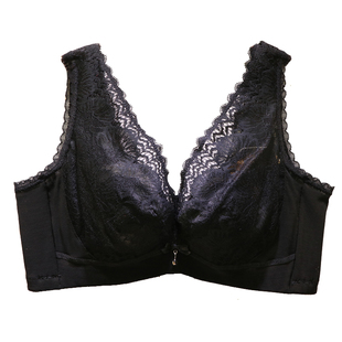 爱戴D6723性感蕾丝超薄透气CDE水晶杯收副乳内衣大胸显小调整文胸