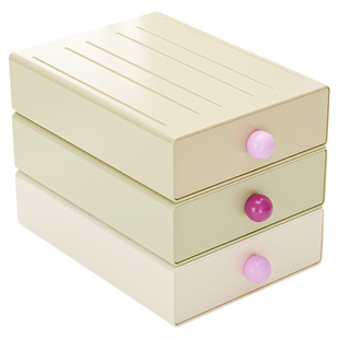 抽屉式桌面收纳盒办公室书桌整理杂物文具化妆品置物架储物箱宿舍