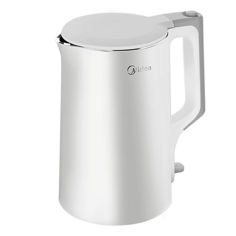 美的电热水壶家用保温一体自动断电恒温烧水壶不锈钢大容量开水壶