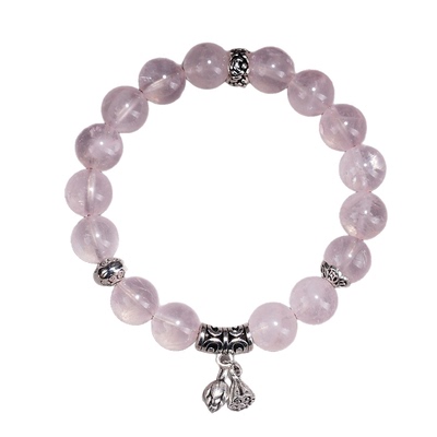 赵露思同款莫粉水晶两世欢手链