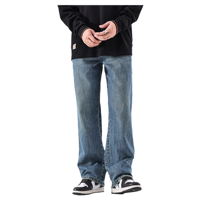 NBKY新款经典直筒牛仔裤