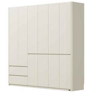 全友家居分段式圆弧大衣柜2025新款爆款简约家用卧室成品衣橱家具