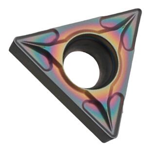 数控车刀片镀彩超硬钢淬火钢不锈钢车床硬质合金高硬桃型外圆刀粒