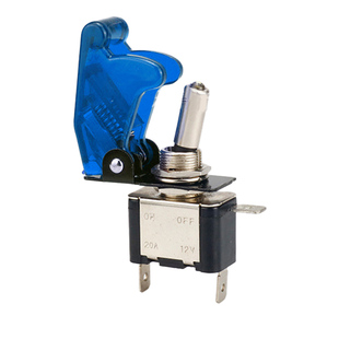 钮子带灯开关3脚2档自锁摇臂拨动扭子妞子拨杆扭动防水保护盖