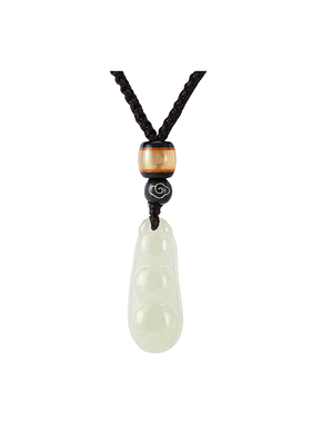 天然和田玉福豆子吊坠女款