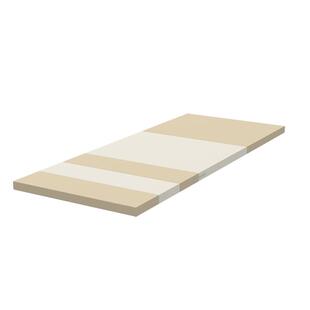 七彩龙防摔4CM超厚PU床边垫8层IXPE内胆可折叠无缝爬爬垫婴儿童