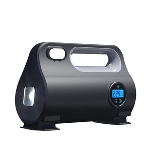 得力车载充气泵汽车用打气泵便携式电动自行车打气筒充气通用高压