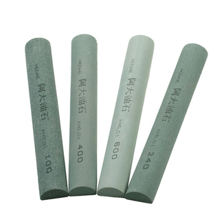 阿大油石半圆形20*150mm精磨砂条修整磨削开刃抛光打磨阿大耐石80