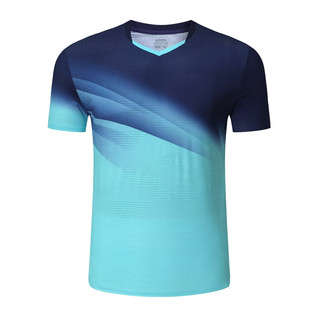 运动速干短袖t恤男女同款健身训练马拉松跑徒步v领团建体队服上衣