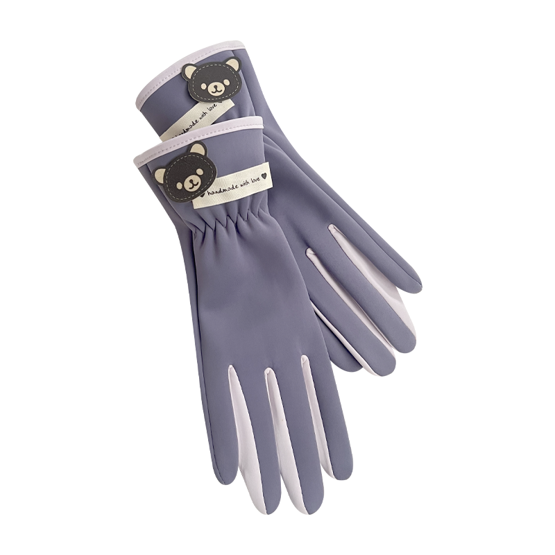 保暖手套女冬天加绒御寒户外骑行薄款触屏防泼水电动车新款春秋天